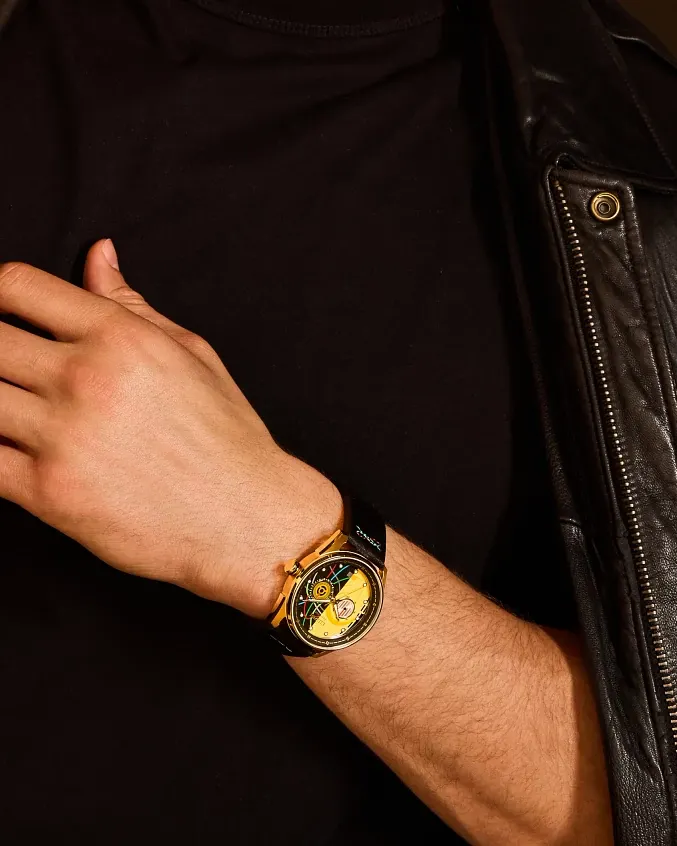 C-3PO Rewired Multiple Dial Leather Strap BU4026-05W | CITIZEN